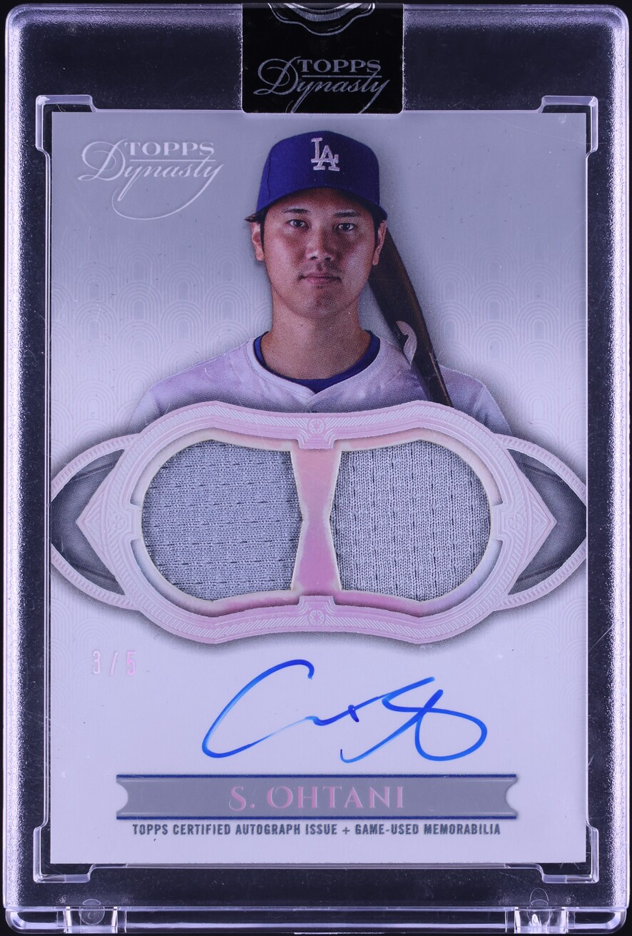 2024 Topps Dynasty Dual Silver Shohei Ohtani PATCH AUTO /5 #ADR-SO1