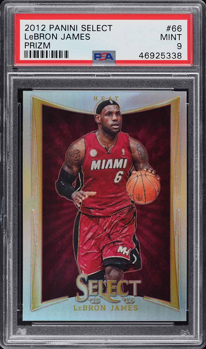 2012 Panini Select Silver Prizm LeBron James #66 PSA 9 MINT