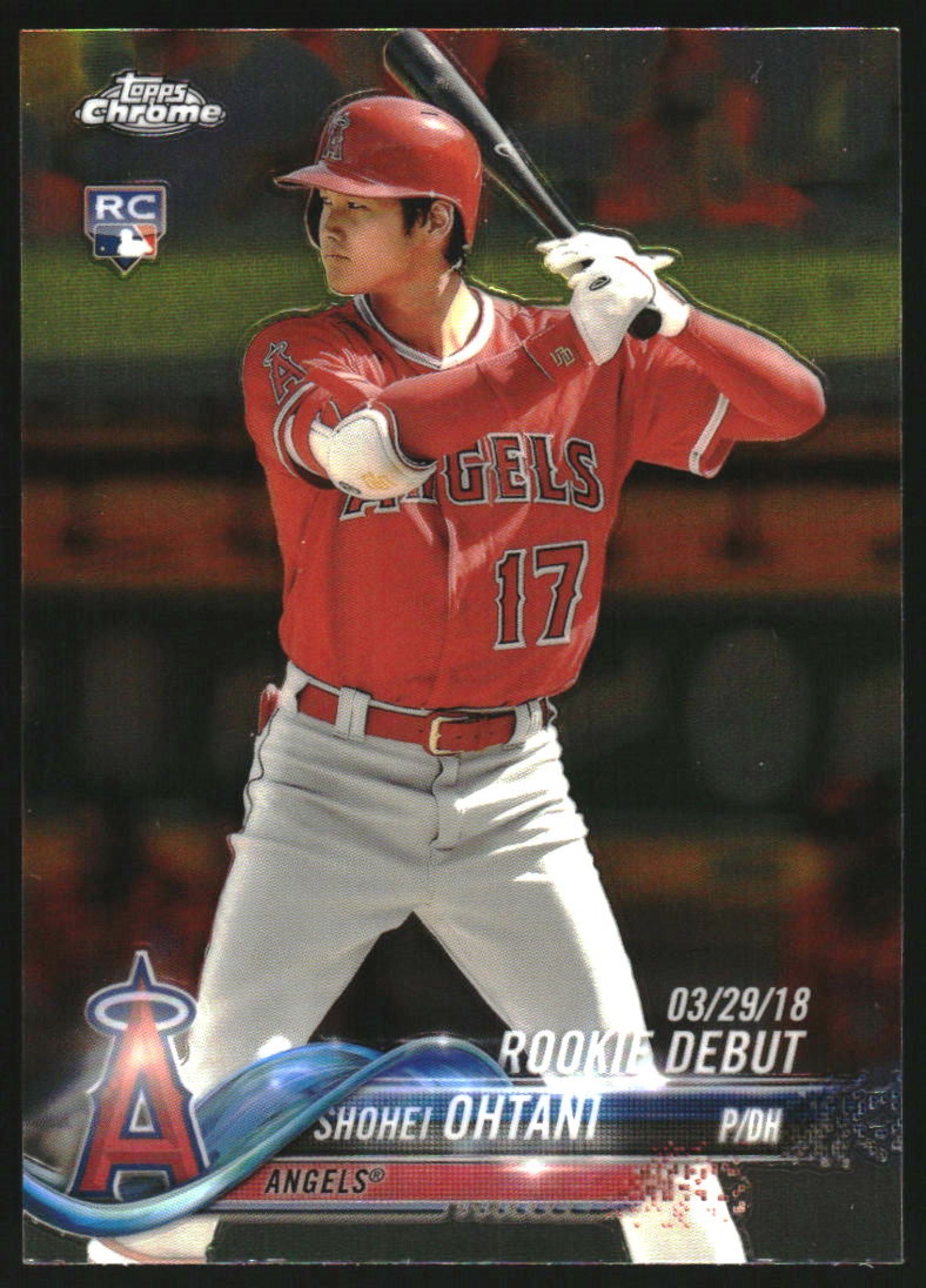 2018 Topps Chrome Update #HMT32 Shohei Ohtani RC