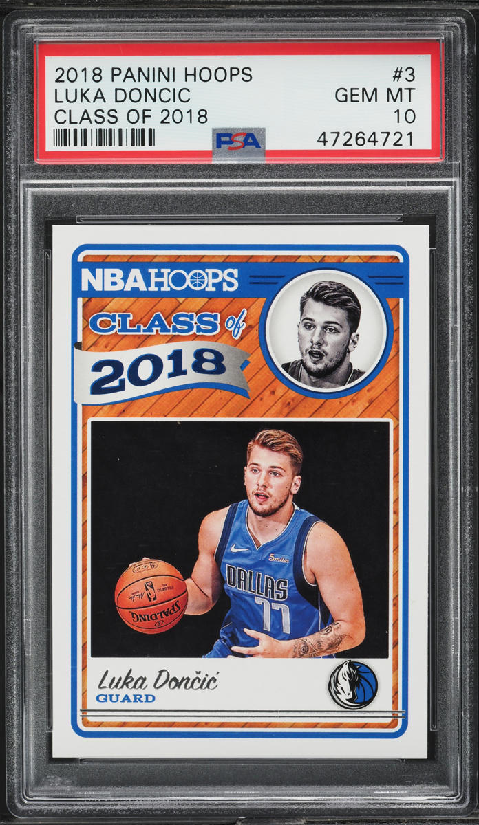 2018 Hoops Class Of '18 Luka Doncic ROOKIE #3 PSA 10 GEM MINT