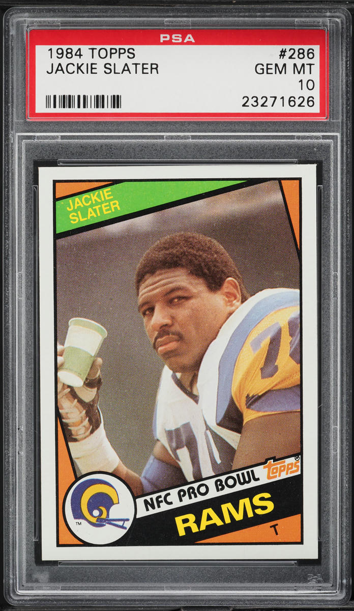 1984 Topps Football Jackie Slater ROOKIE #286 PSA 10 GEM MINT