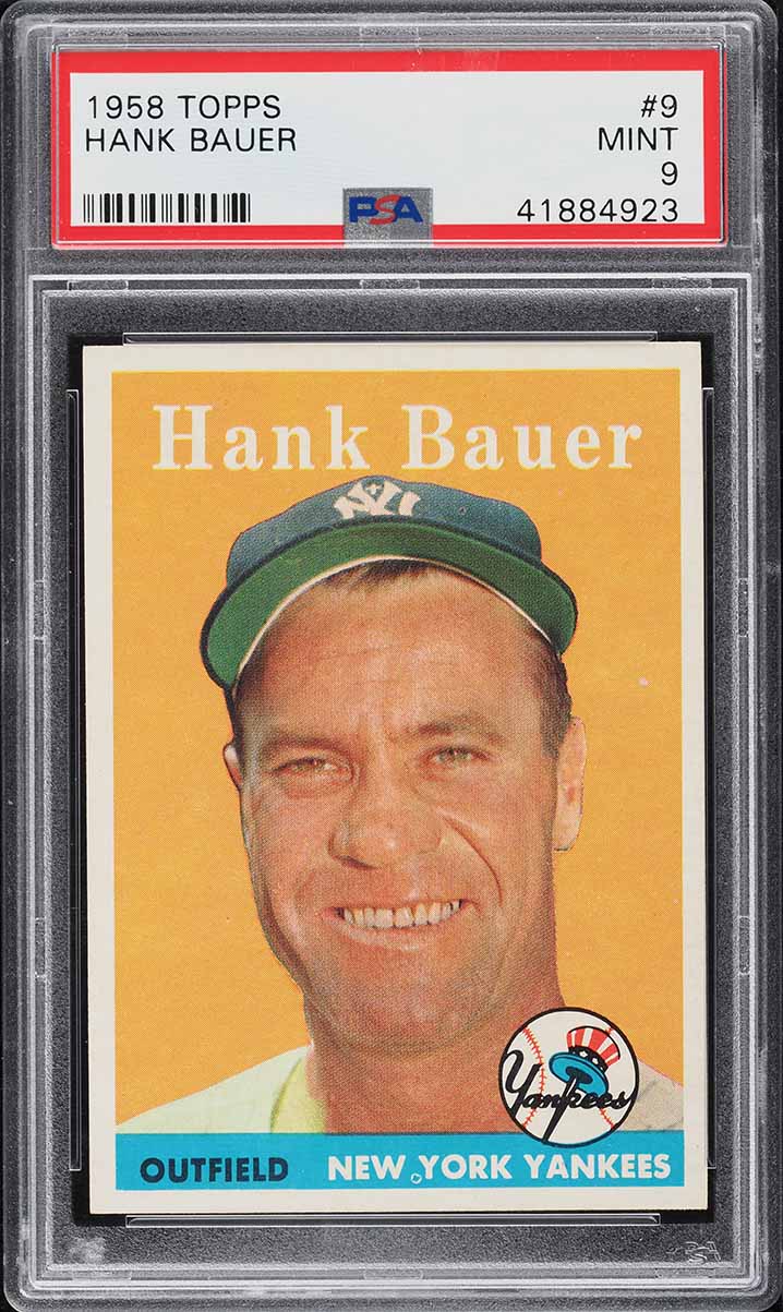1958 Topps Hank Bauer #9 PSA 9 MINT
