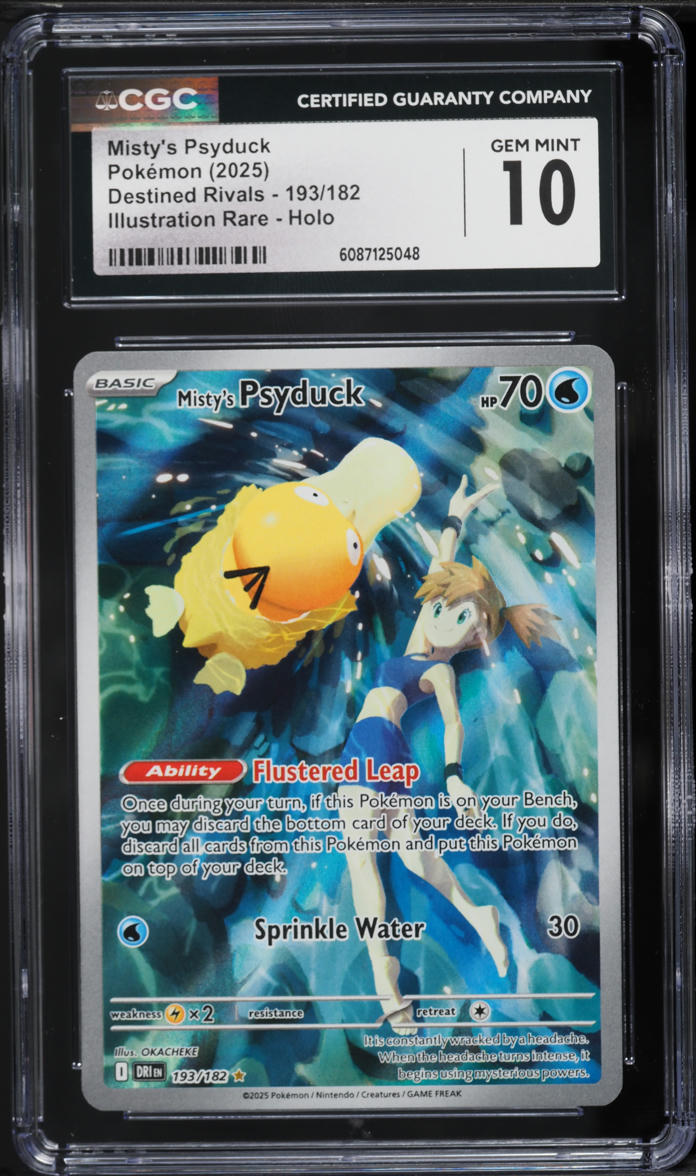 2025 Pokemon Scarlet & Violet Destined Rivals IR Misty's Psyduck #193 CGC 10 GEM MINT
