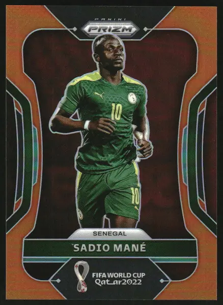 2022 Panini Prizm World Cup Orange #252 Sadio Mane /25