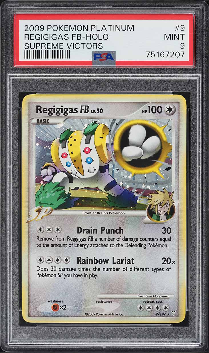 2009 Pokemon Platinum Supreme Victors Holo Regigigas FB #9 PSA 9 MINT