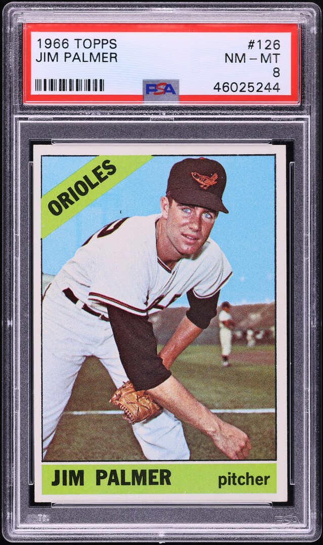 1966 Topps Jim Palmer ROOKIE #126 PSA 8 NM-MT
