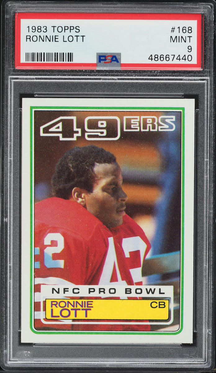 1983 Topps Football Ronnie Lott #168 PSA 9 MINT