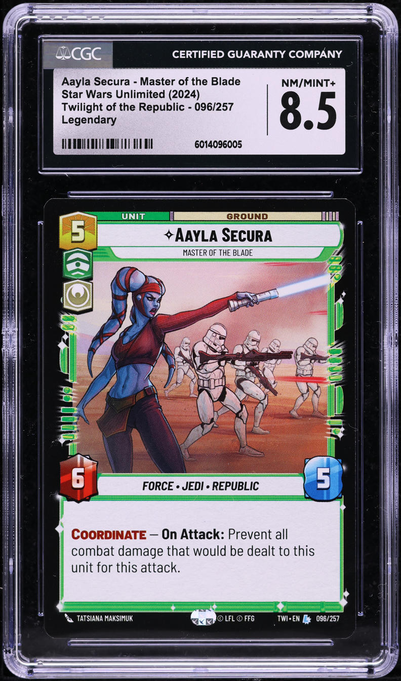 2024 Star Wars Twilight Of The Republic Aayla Secura Master Of The Blade CGC 8.5