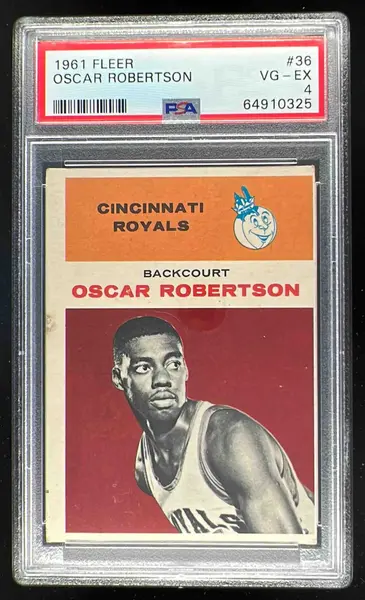 1961-62 Fleer #36 Oscar Robertson RC PSA 4