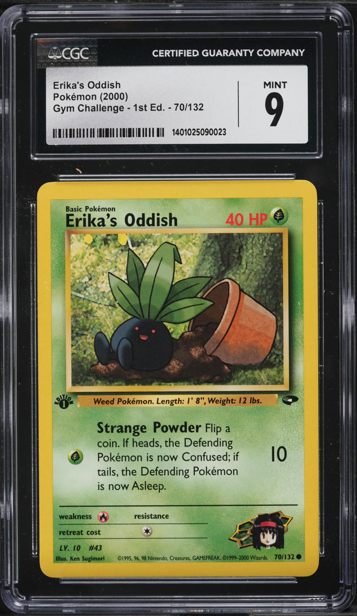 2000 Pokemon Gym Challenge 1st Edition Erika's Oddish #70 CGC 9 MINT