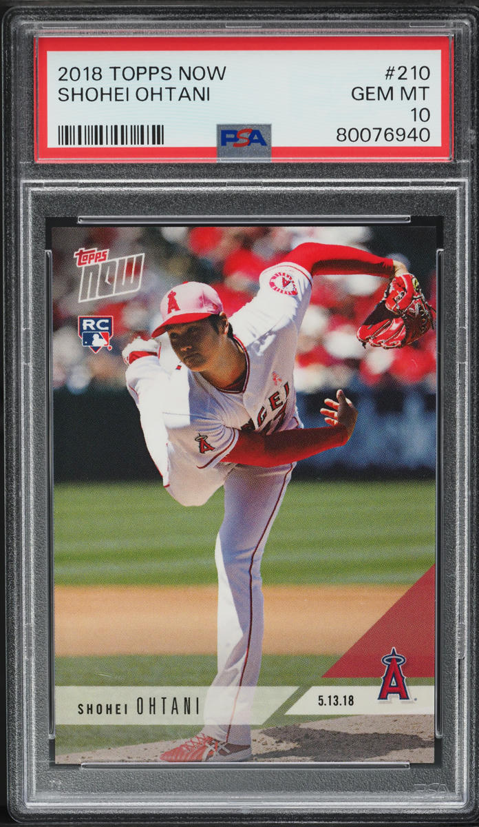 2018 Topps Now Shohei Ohtani ROOKIE #210 PSA 10 GEM MINT
