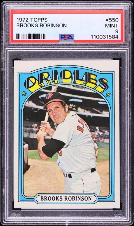1972 Topps Brooks Robinson #550 PSA 9 MINT