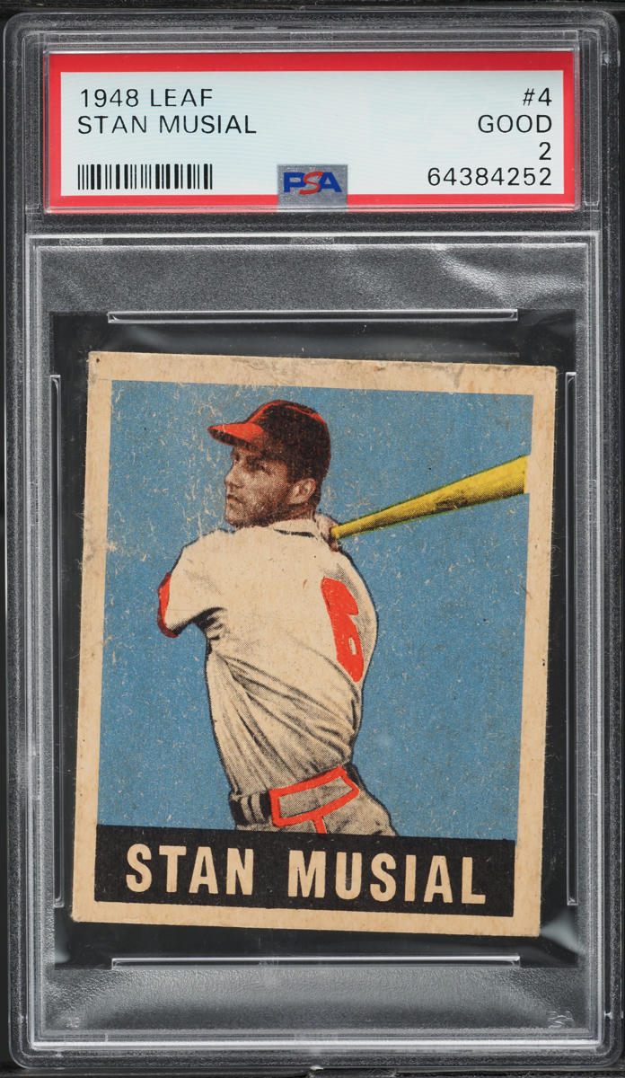 1948 Leaf Stan Musial ROOKIE #4 PSA 2 GD