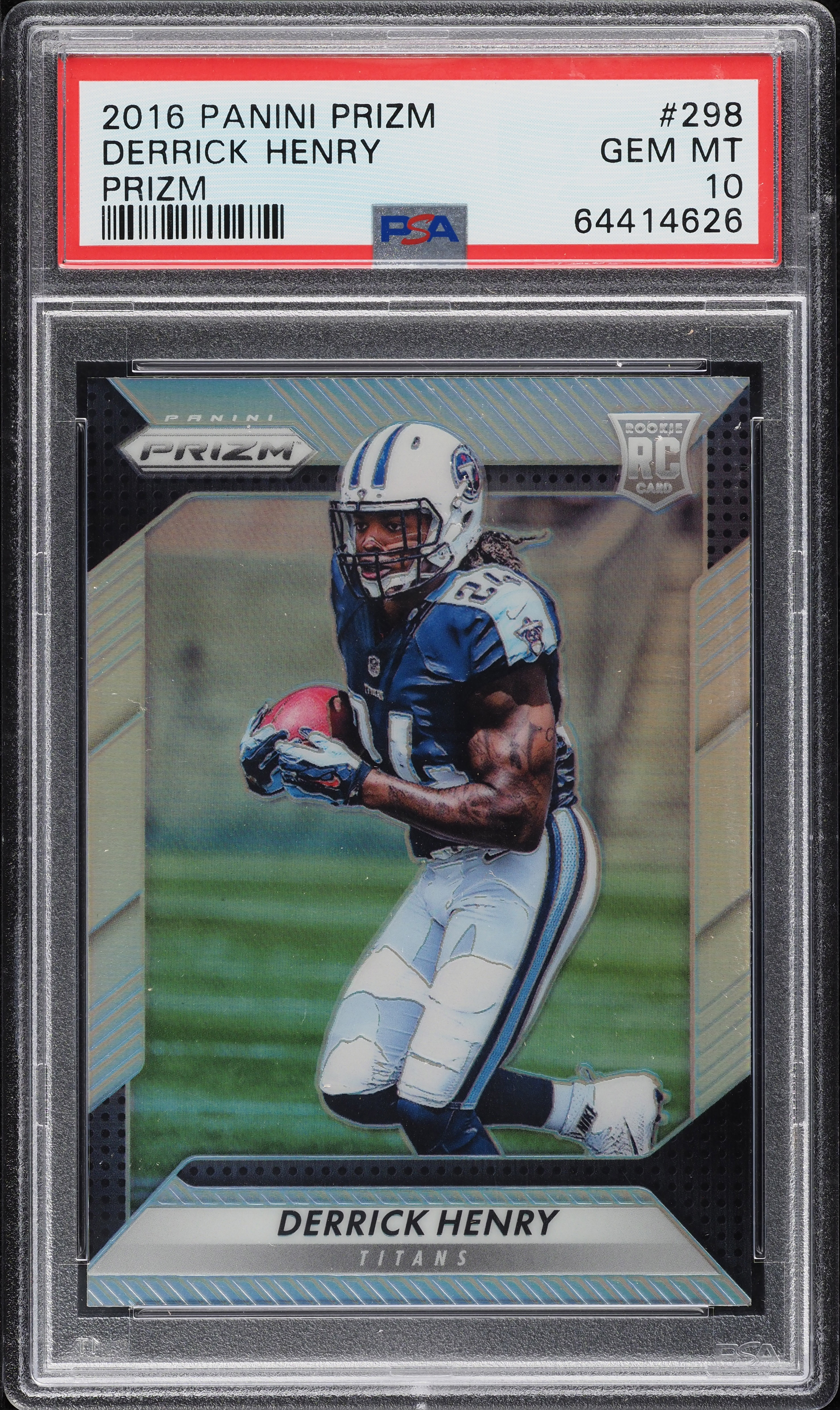 2016 Panini Prizm Silver Prizms Derrick Henry ROOKIE #298 PSA 10 GEM MINT