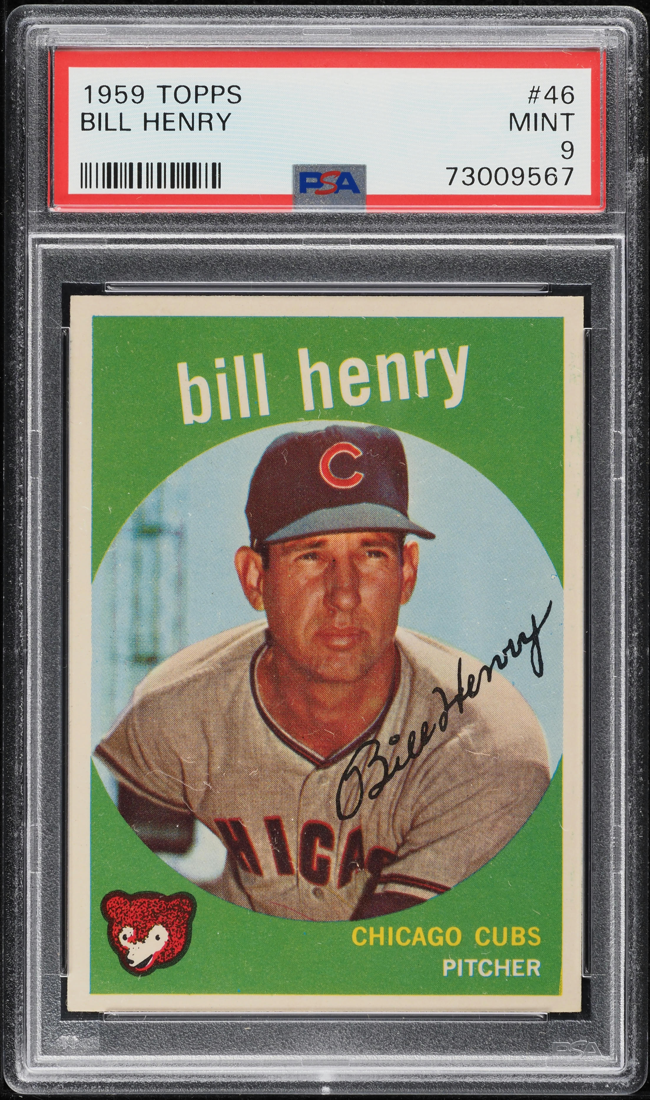 Bill Henry #46 1959 Topps Venezuelan Baseball