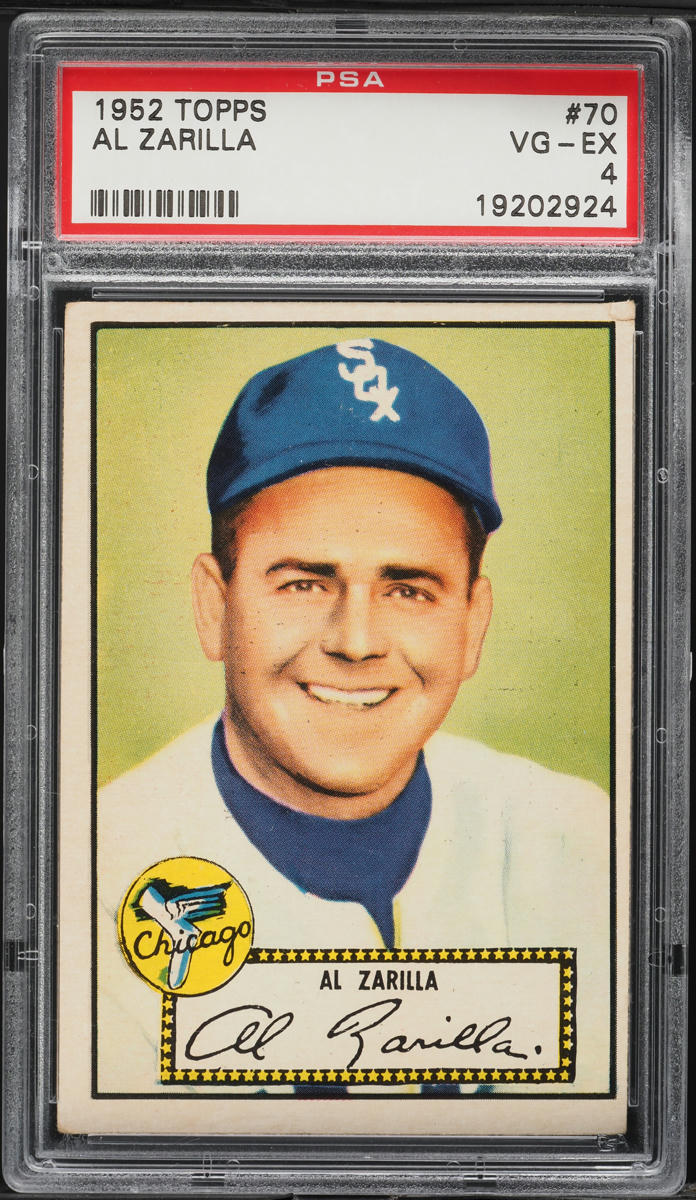 1952 Topps Al Zarilla #70 PSA 4 VGEX