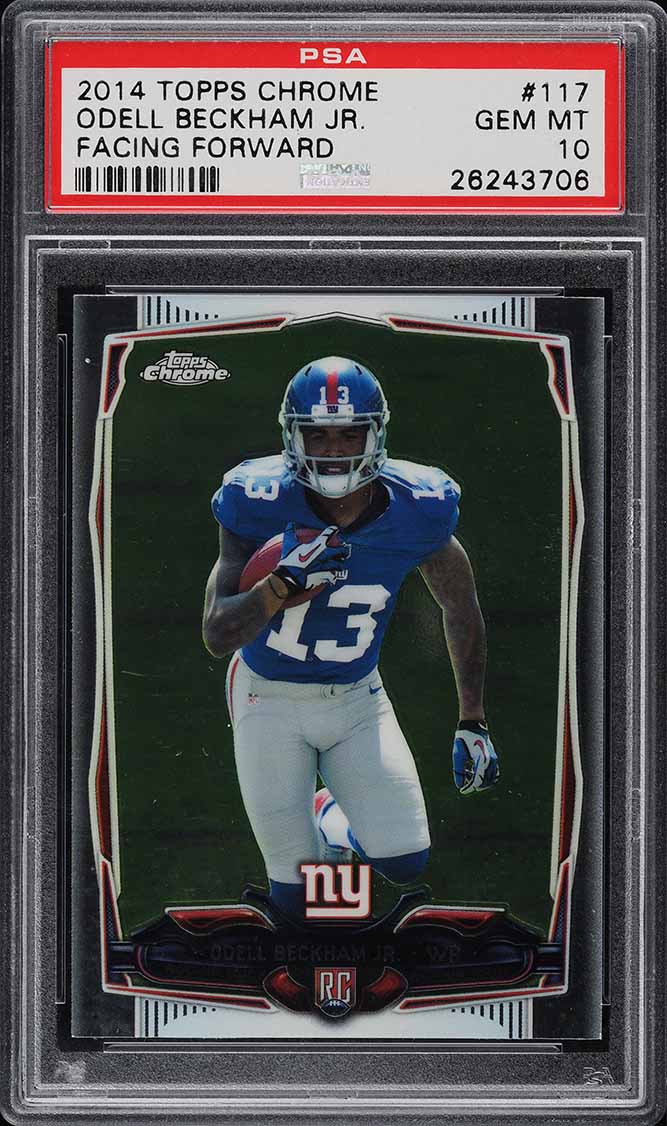 2014 Topps Chrome Odell Beckham Jr. ROOKIE #117 PSA 10 GEM MINT