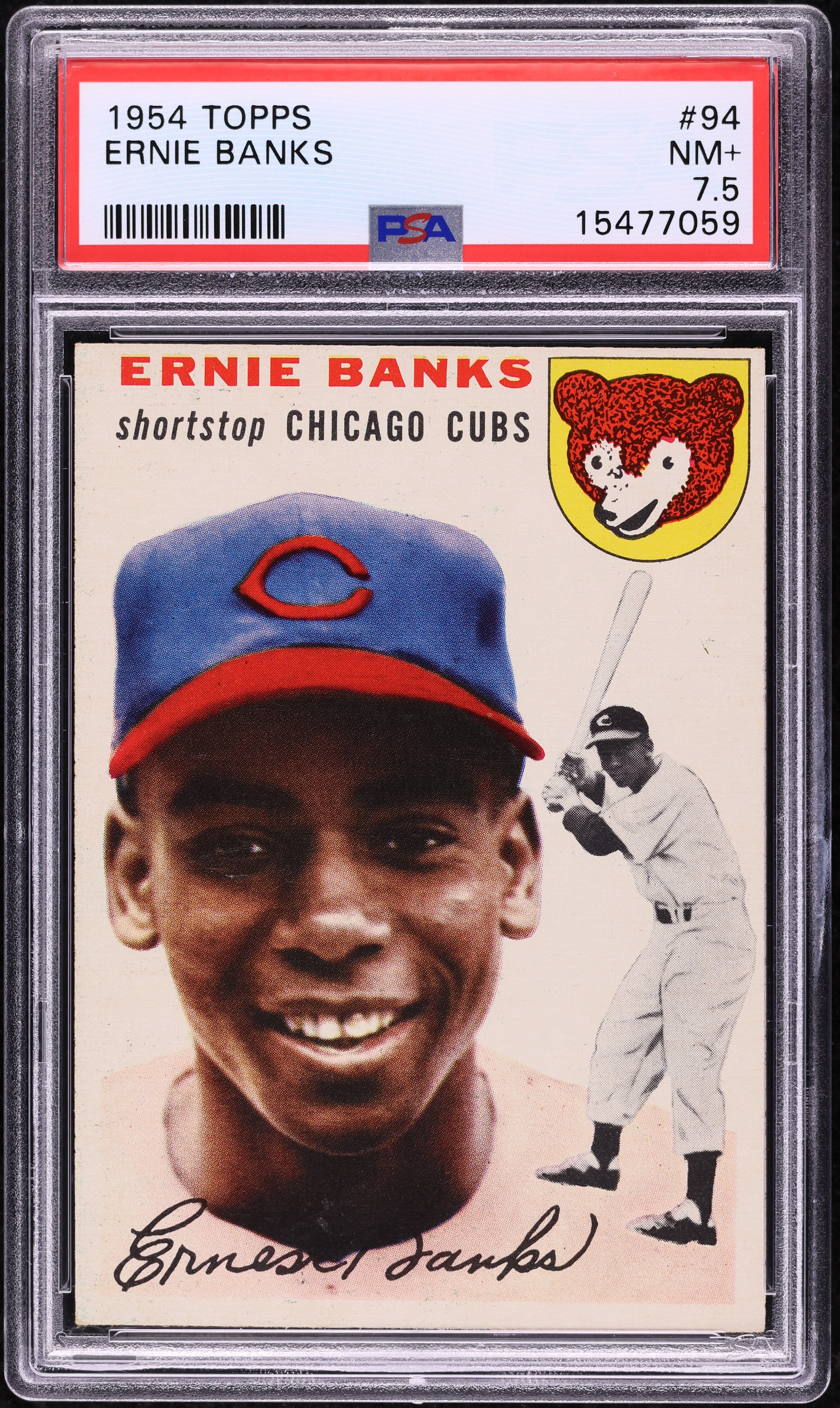 1954 Topps Ernie Banks ROOKIE #94 PSA 7.5 NRMT+