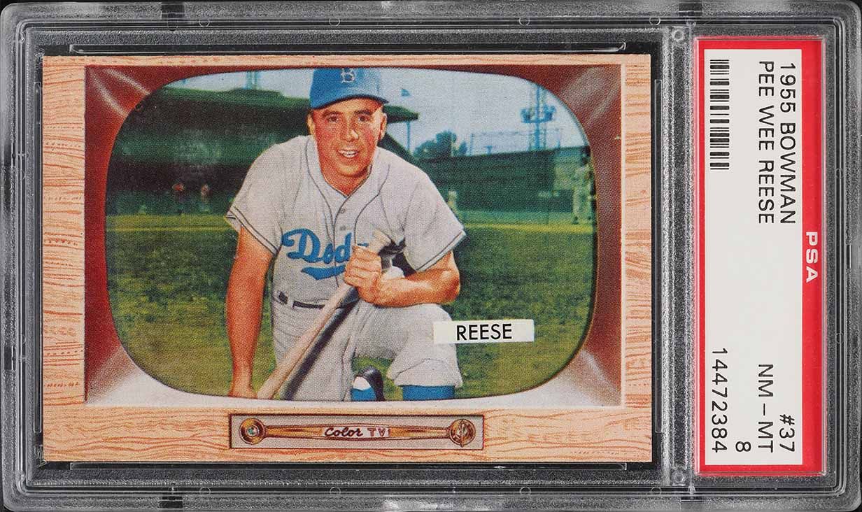 1955 Bowman Pee Wee Reese #37 PSA 8 NM-MT