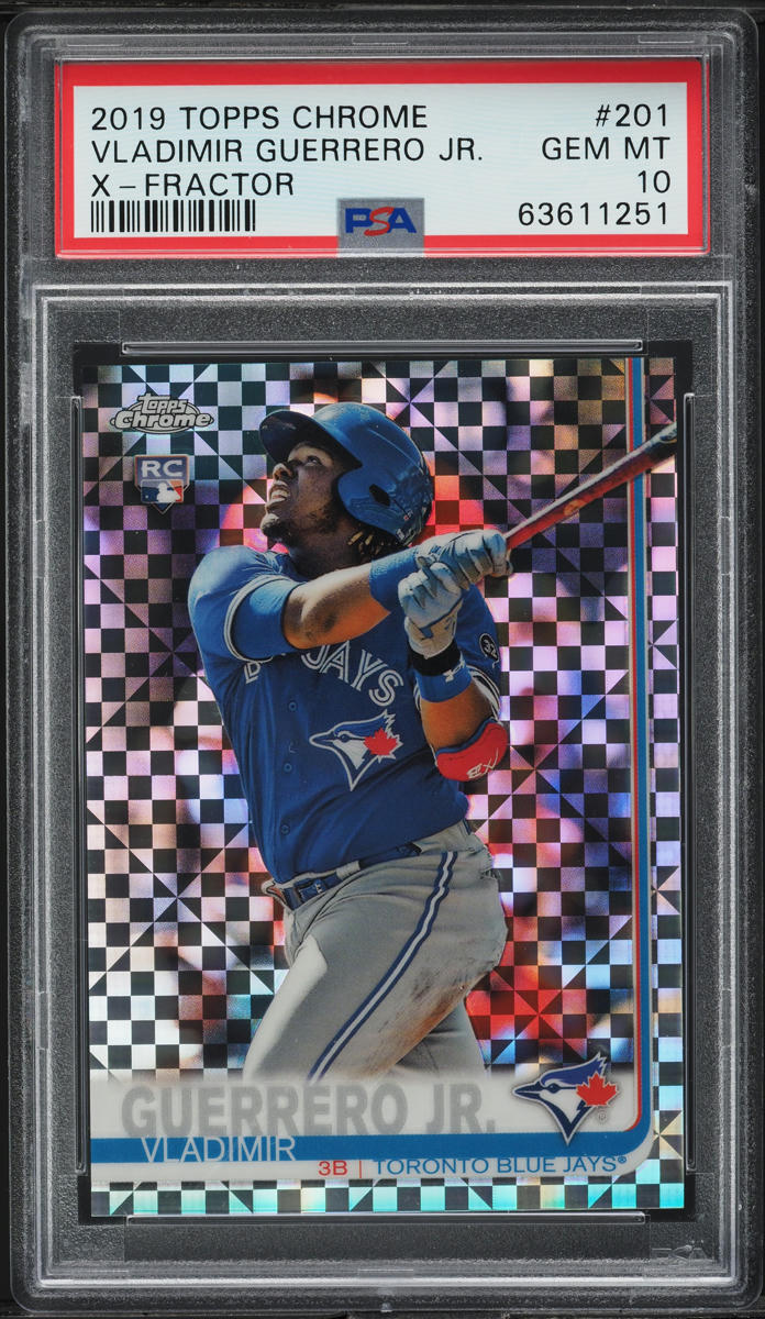 2019 Topps Chrome Xfractor Vladimir Guerrero Jr. ROOKIE #201 PSA 10 GEM MINT