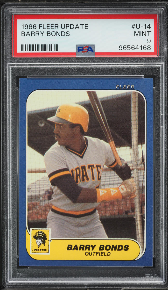 1986 Fleer Update Barry Bonds ROOKIE #U-14 PSA 9 MINT