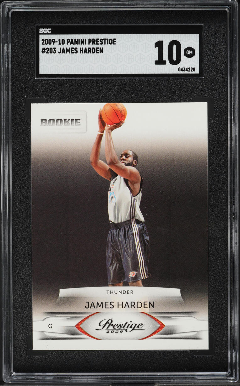 2009 Panini Prestige James Harden ROOKIE #203 SGC 10 GEM MINT