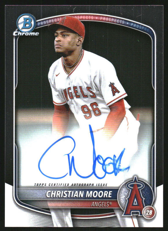 2025 Bowman Chrome Prospect Autographs #CPA-CMO Christian Moore Auto