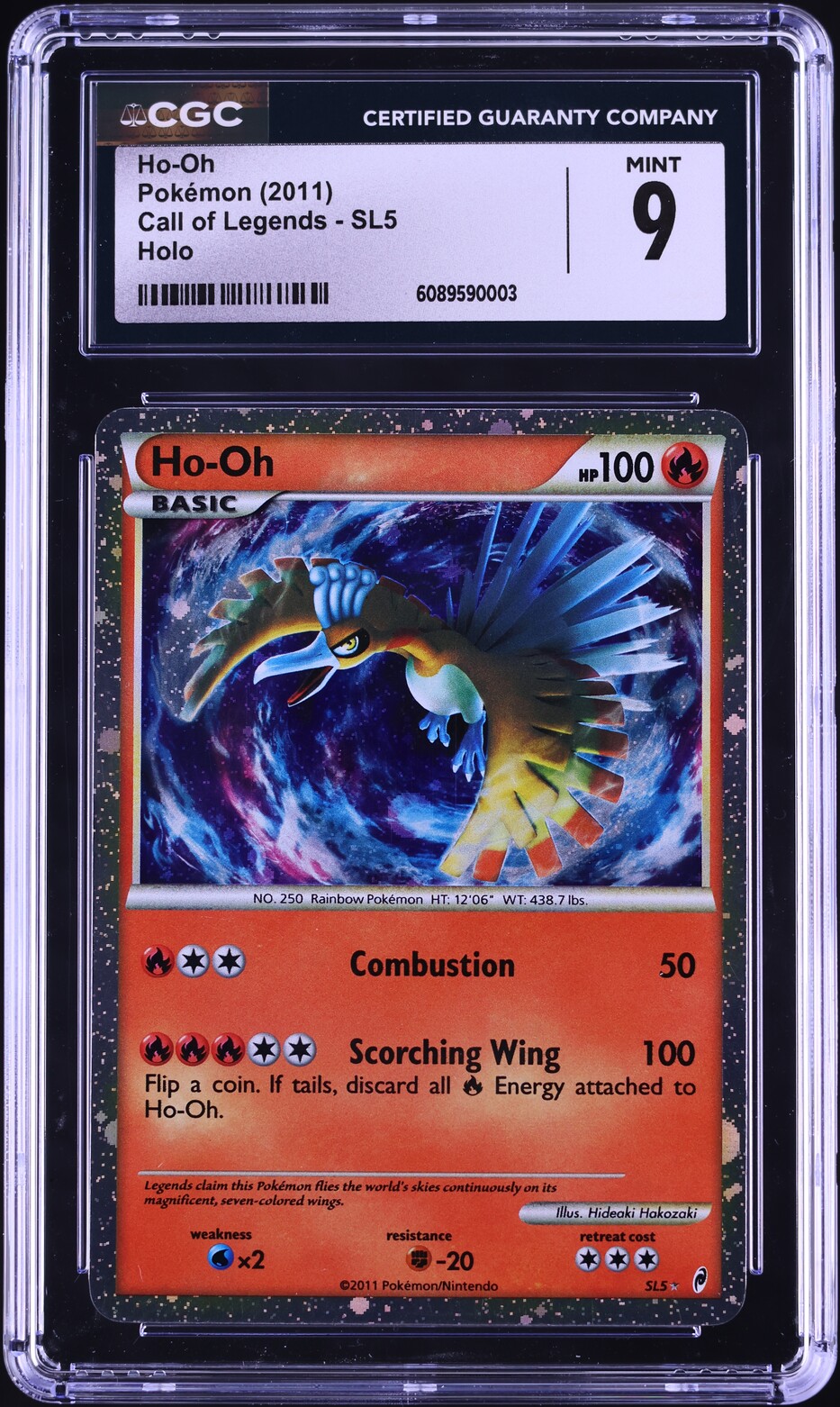 2011 Pokemon Call Of Legends Holo Ho-Oh #SL5 CGC 9 MINT