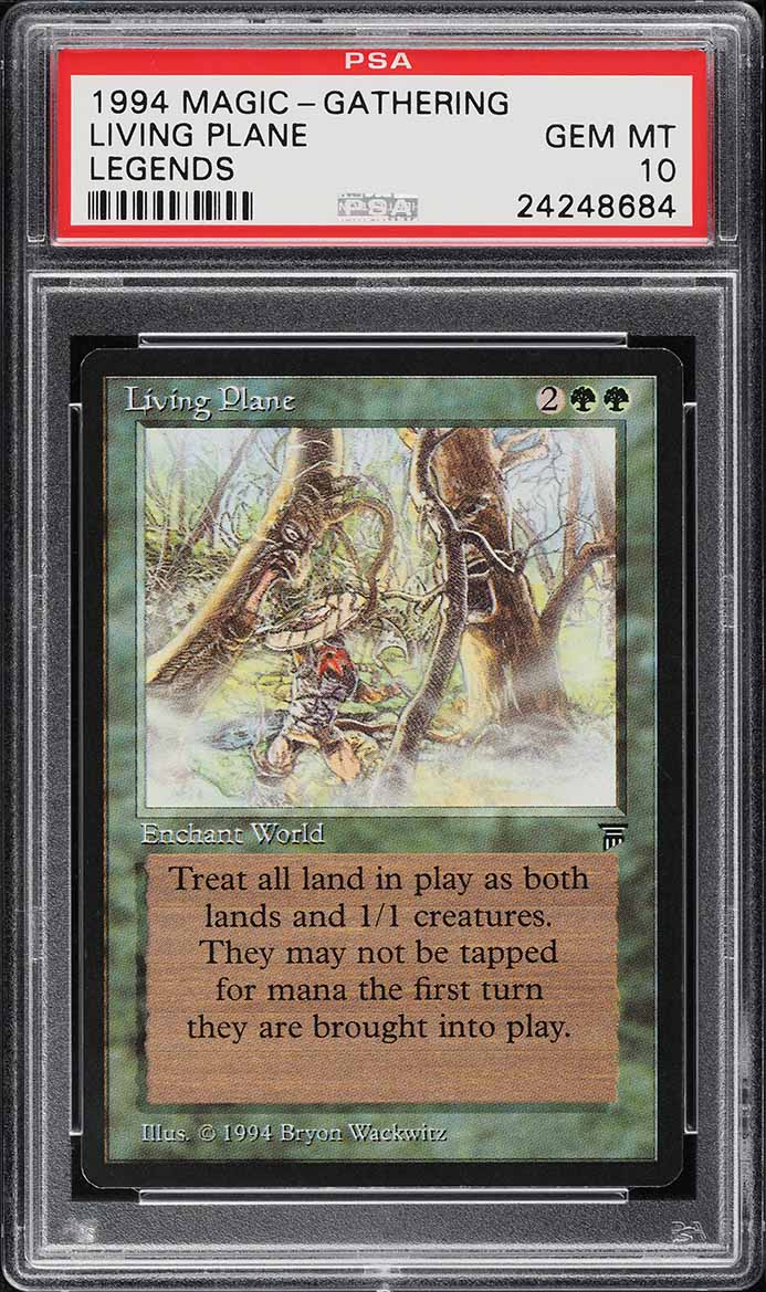 1994 Magic The Gathering MTG Legends Living Plane R G PSA 10 GEM MINT