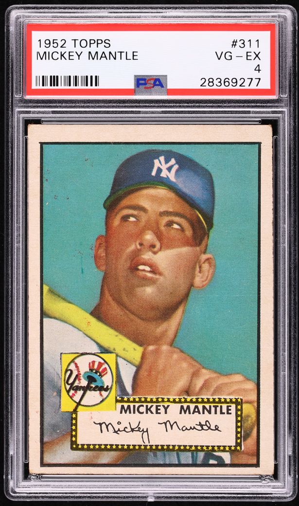 1952 Topps Mickey Mantle #311 PSA 4 VGEX