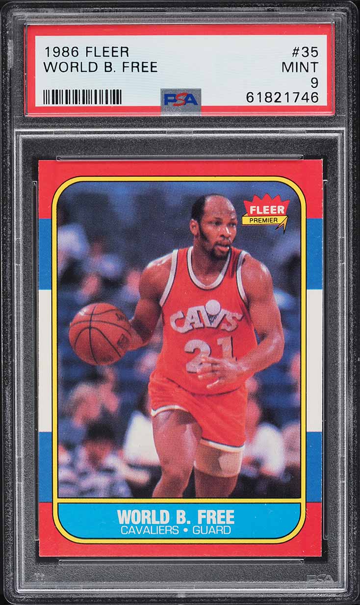 1986 Fleer Basketball World B. Free #35 PSA 9 MINT