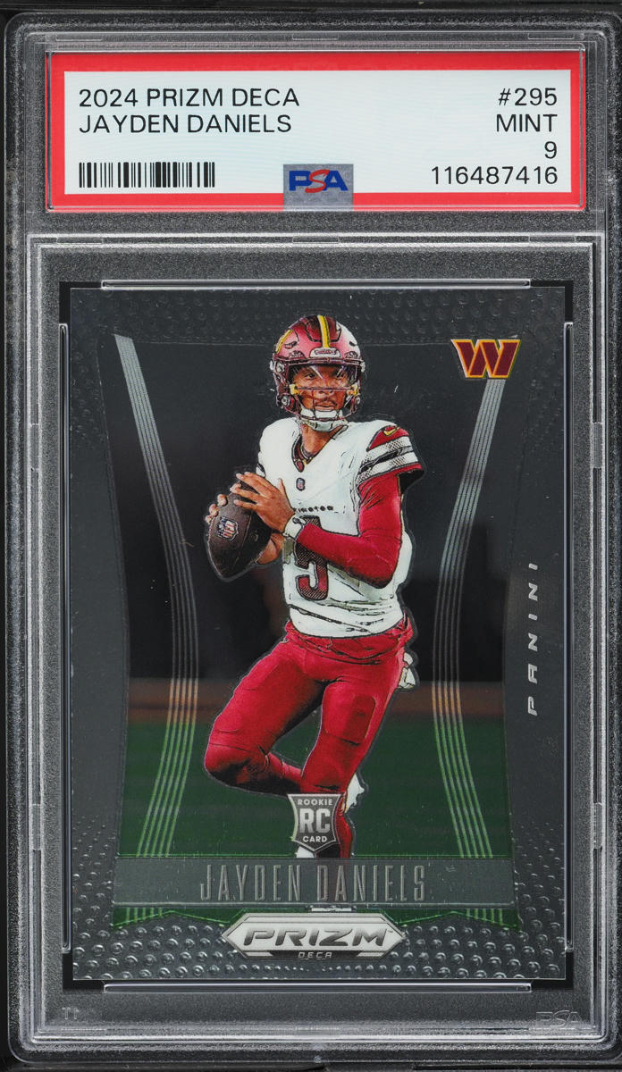 2024 Panini Prizm Deca Jayden Daniels ROOKIE #295 PSA 9 MINT