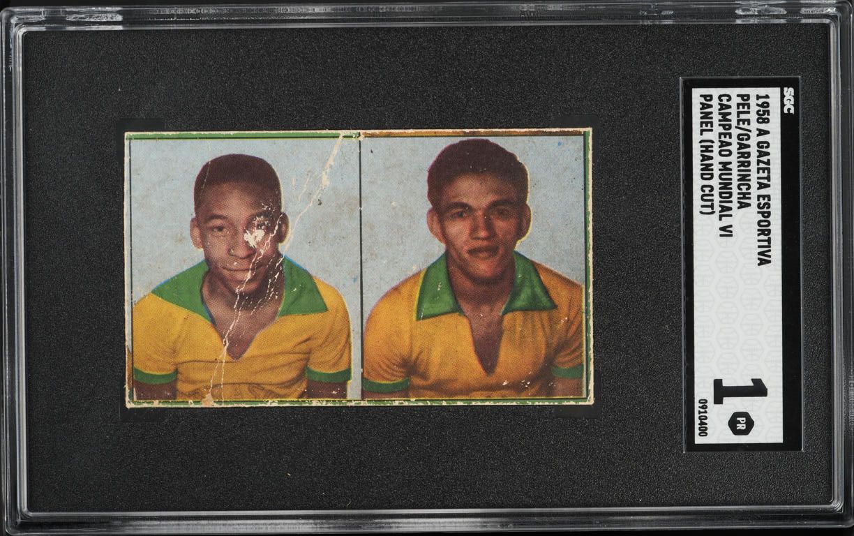 1958 A Gazeta Esportiva Campeao Mundial Vi Pele Garrincha ROOKIE SGC 1 PR