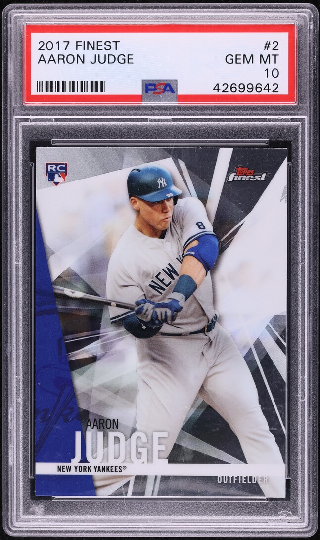 2017 Finest Aaron Judge ROOKIE #2 PSA 10 GEM MINT