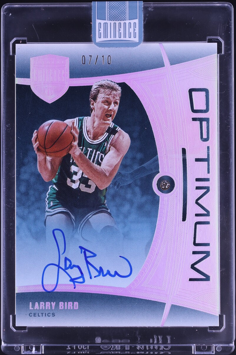 Larry Bird 2024 Panini Eminence #12 All-Time Buckets Diamond Signatures ...
