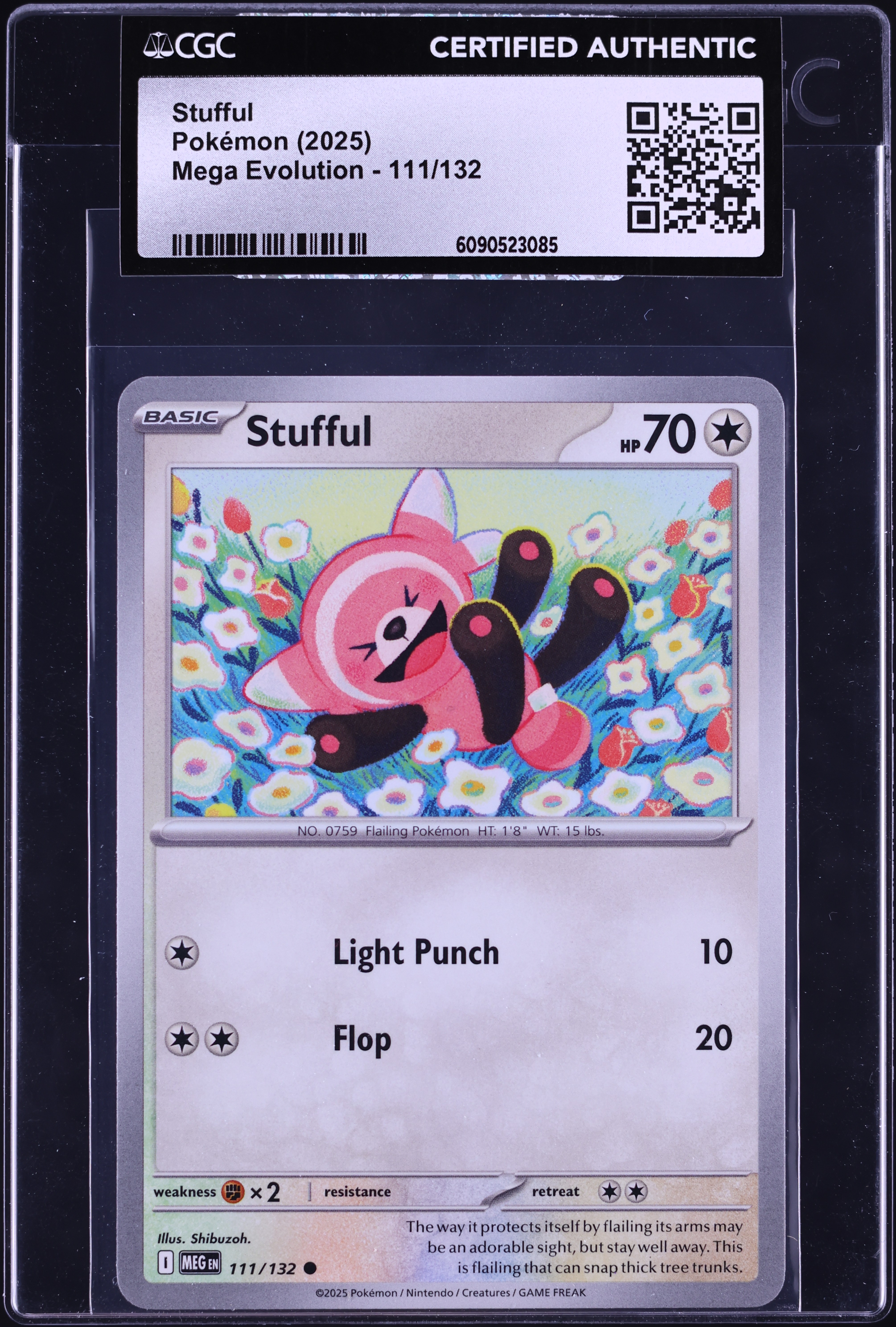 2025 Pokemon Mega Evolution Stufful #111 CGC AUTH