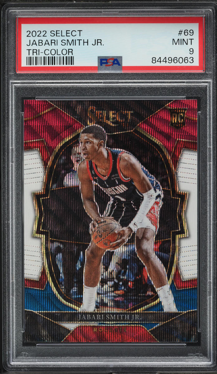 2022 Select Concourse Tri-Color Jabari Smith Jr. ROOKIE #69 PSA 9 MINT