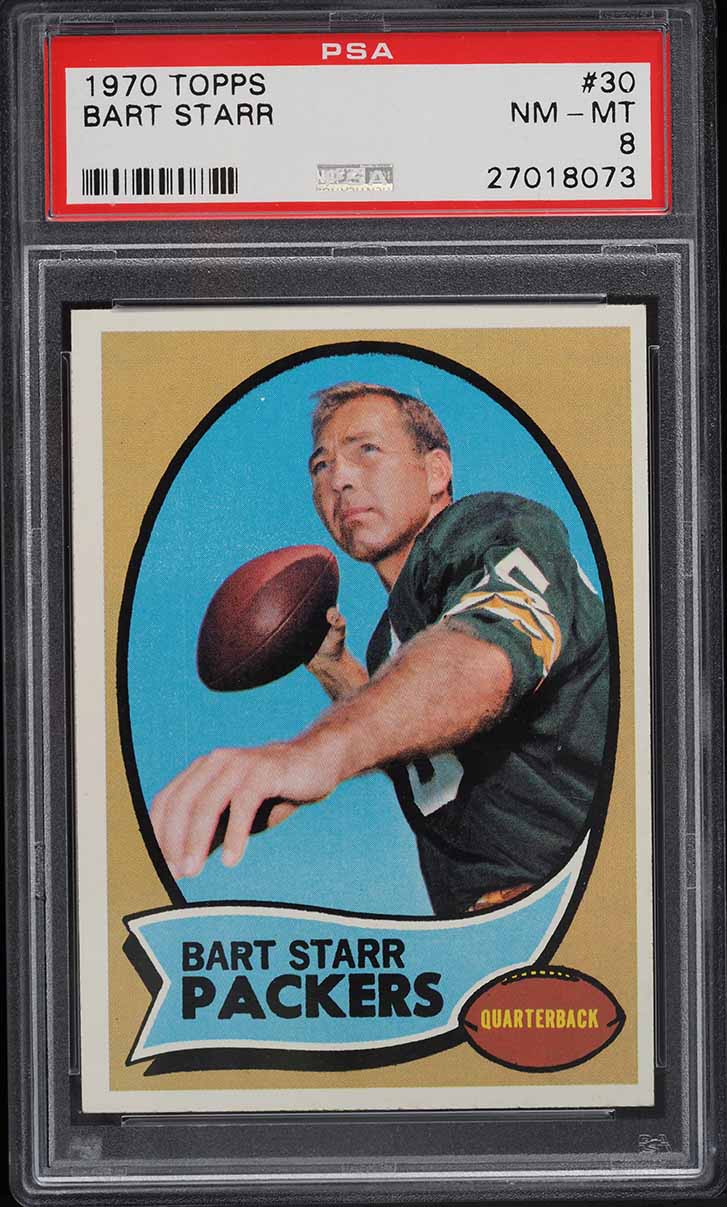 1970 Topps Football Bart Starr #30 PSA 8 NM-MT