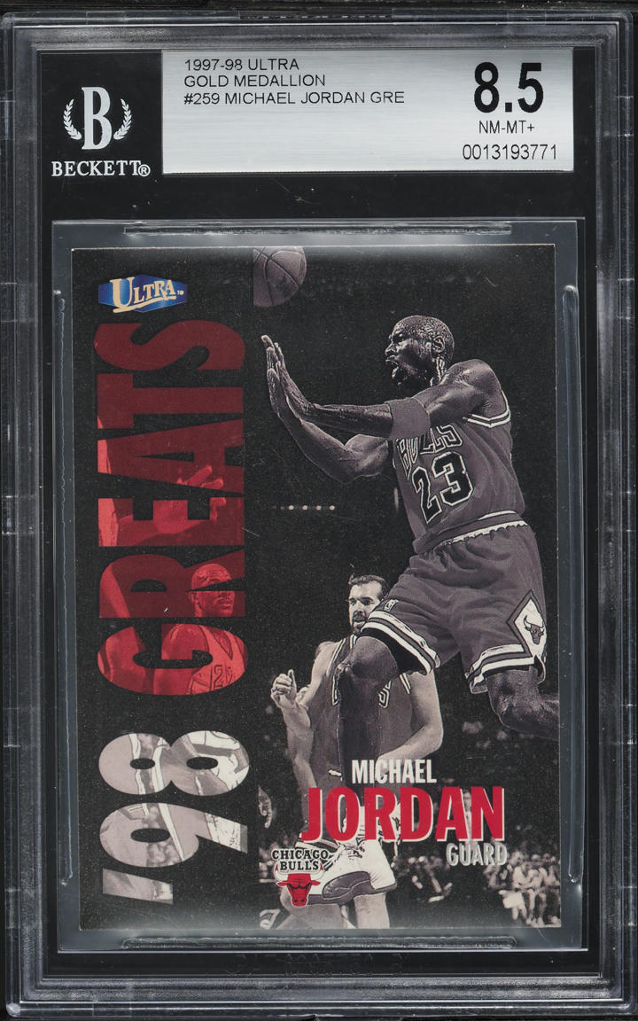 1997 Ultra Gold Medallion Michael Jordan #259G BGS 8.5 NM-MT+
