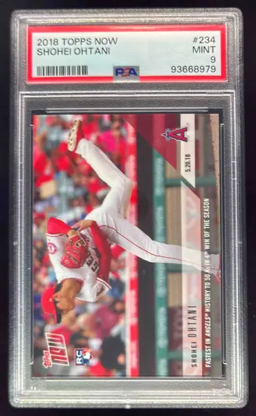 2018 Topps Now #234 Shohei Ohtani RC PSA 9