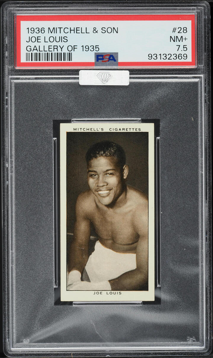 1936 Mitchell & Son Gallery Of '35 Joe Louis ROOKIE #28 PSA 7.5 NRMT+