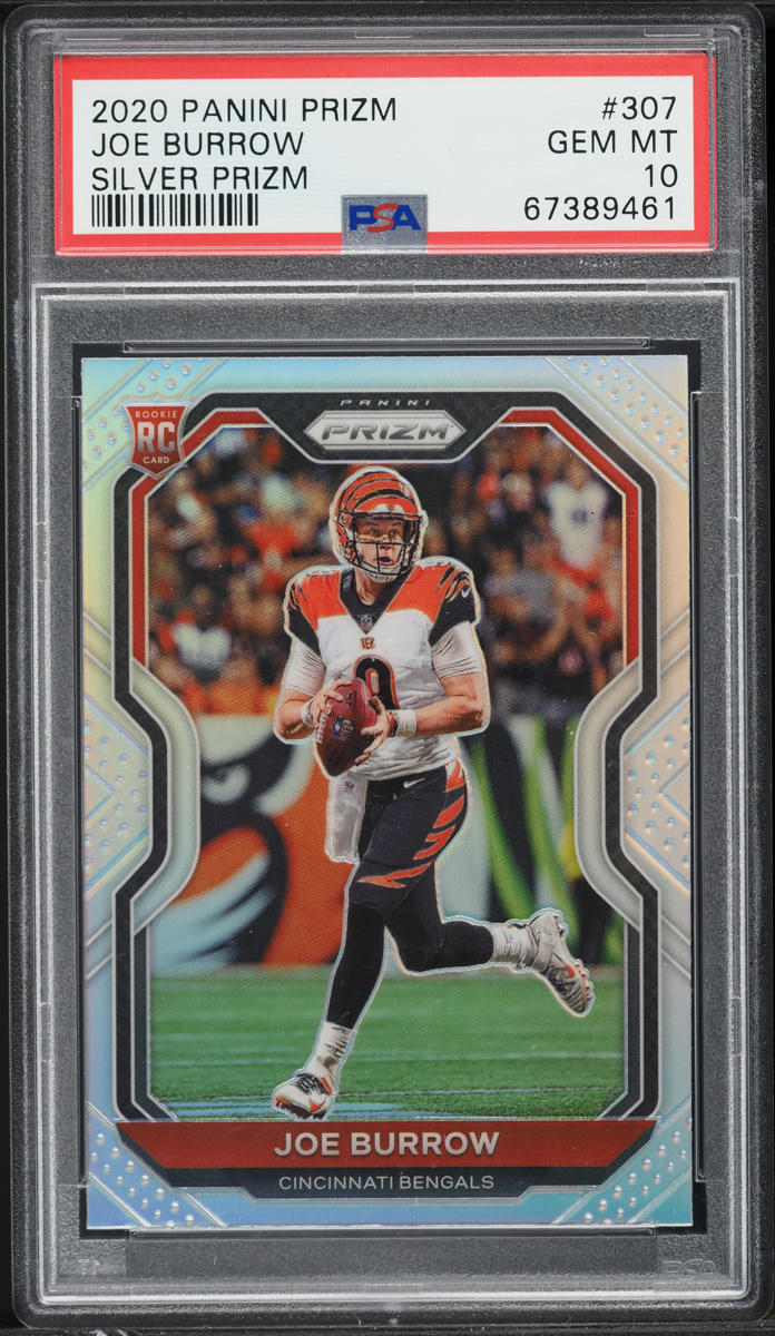 2020 Panini Prizm Silver Joe Burrow ROOKIE #307 PSA 10 GEM MINT
