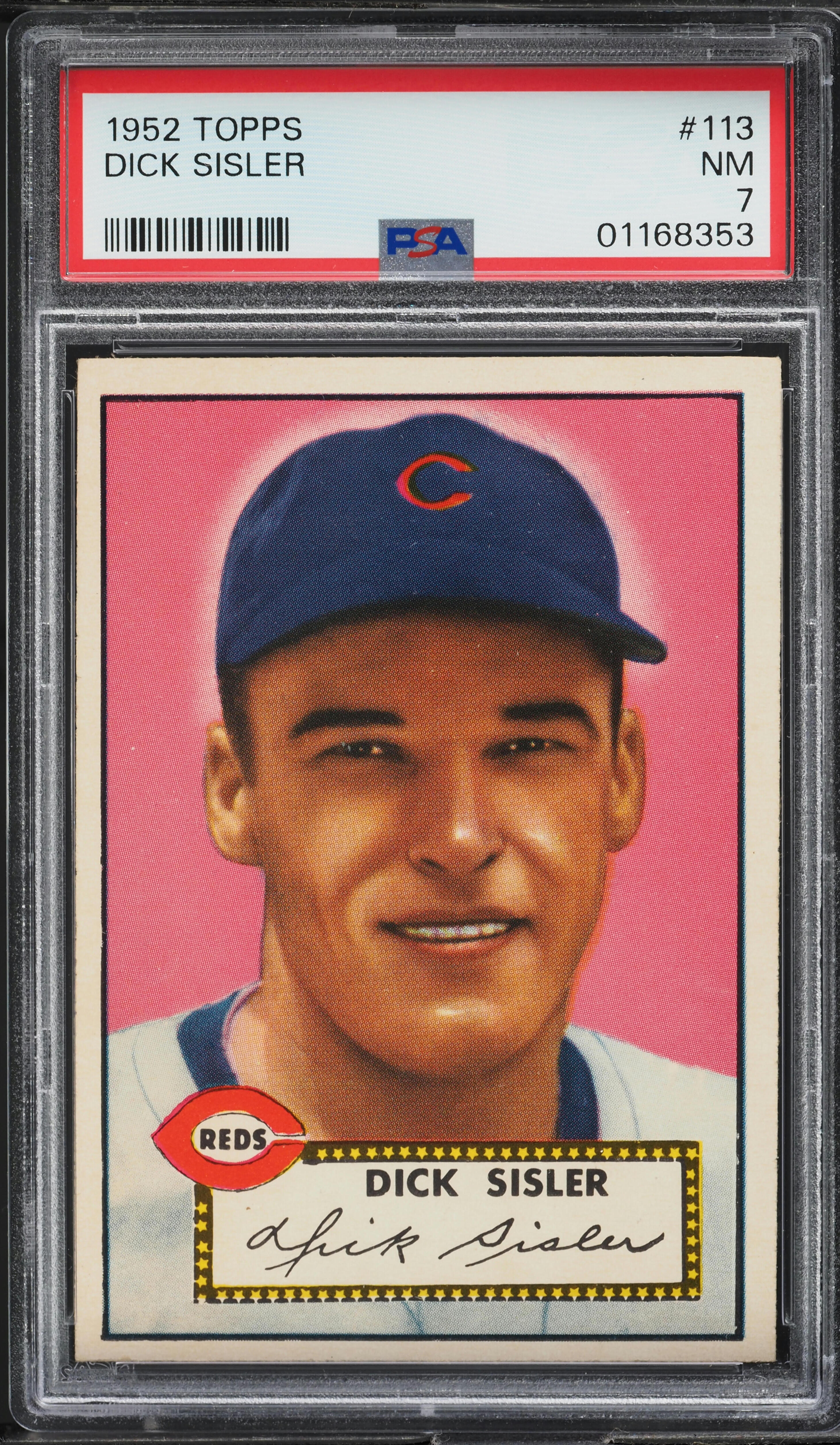 1952 Topps Dick Sisler #113 PSA 7 NRMT