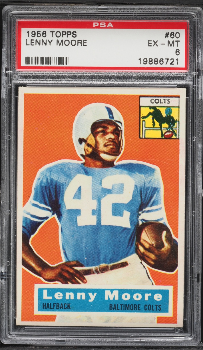 1956 Topps Football Lenny Moore ROOKIE #60 PSA 6 EXMT
