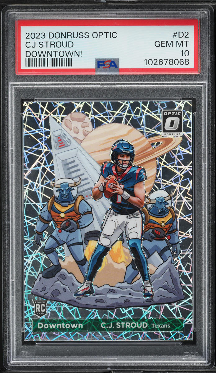 2023 Donruss Optic Downtown! CJ Stroud ROOKIE #D2 PSA 10 GEM MINT