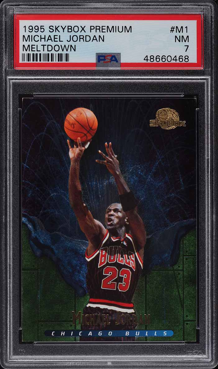 1995 Skybox Premium Meltdown Michael Jordan #M1 PSA 7 NRMT