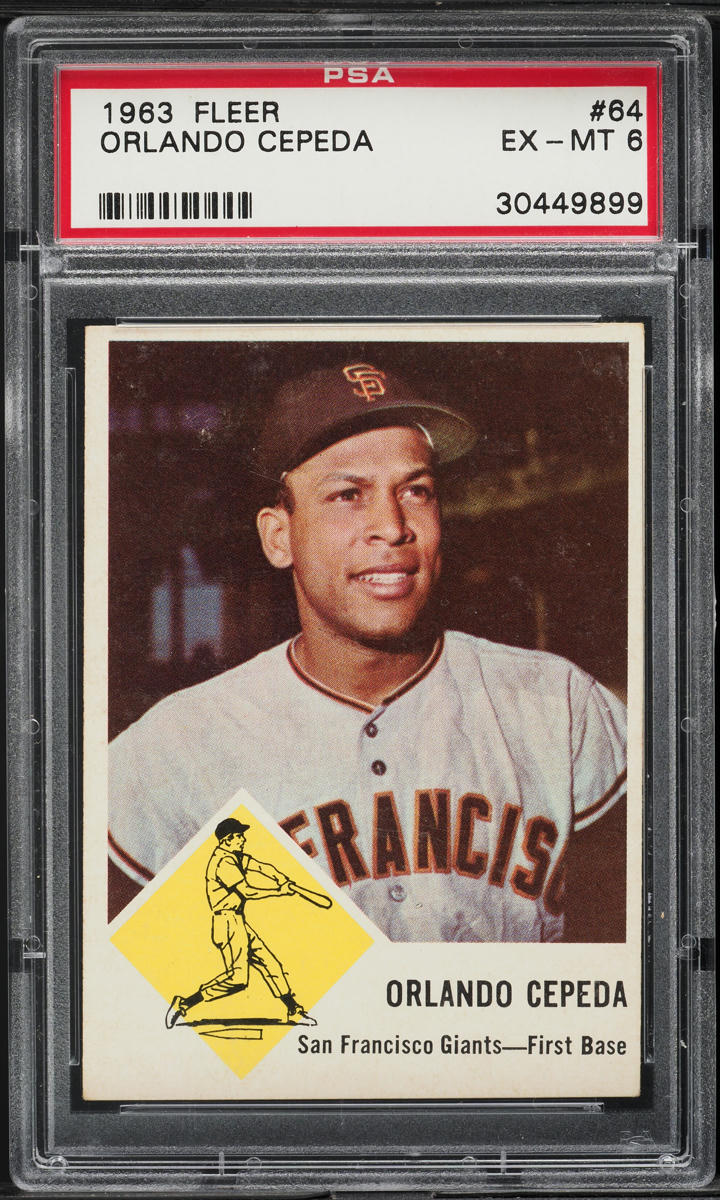 1963 Fleer Orlando Cepeda #64 PSA 6 EXMT