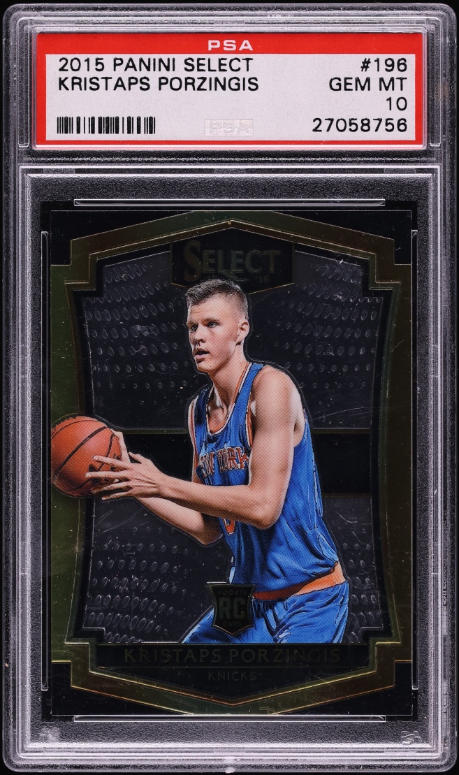 2015 Select Basketball Kristaps Porzingis ROOKIE #196 PSA 10 GEM MINT