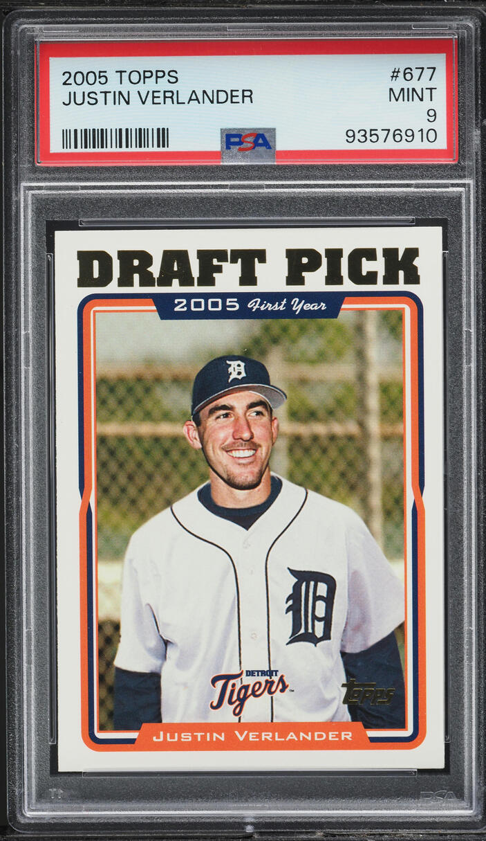 2005 Topps Justin Verlander PROSPECT #677 PSA 9 MINT