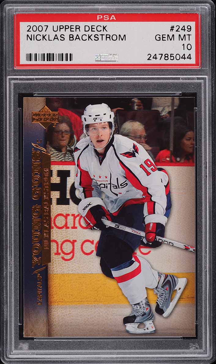 2007 Upper Deck Young Guns Nicklas Backstrom ROOKIE #249 PSA 10 GEM MINT
